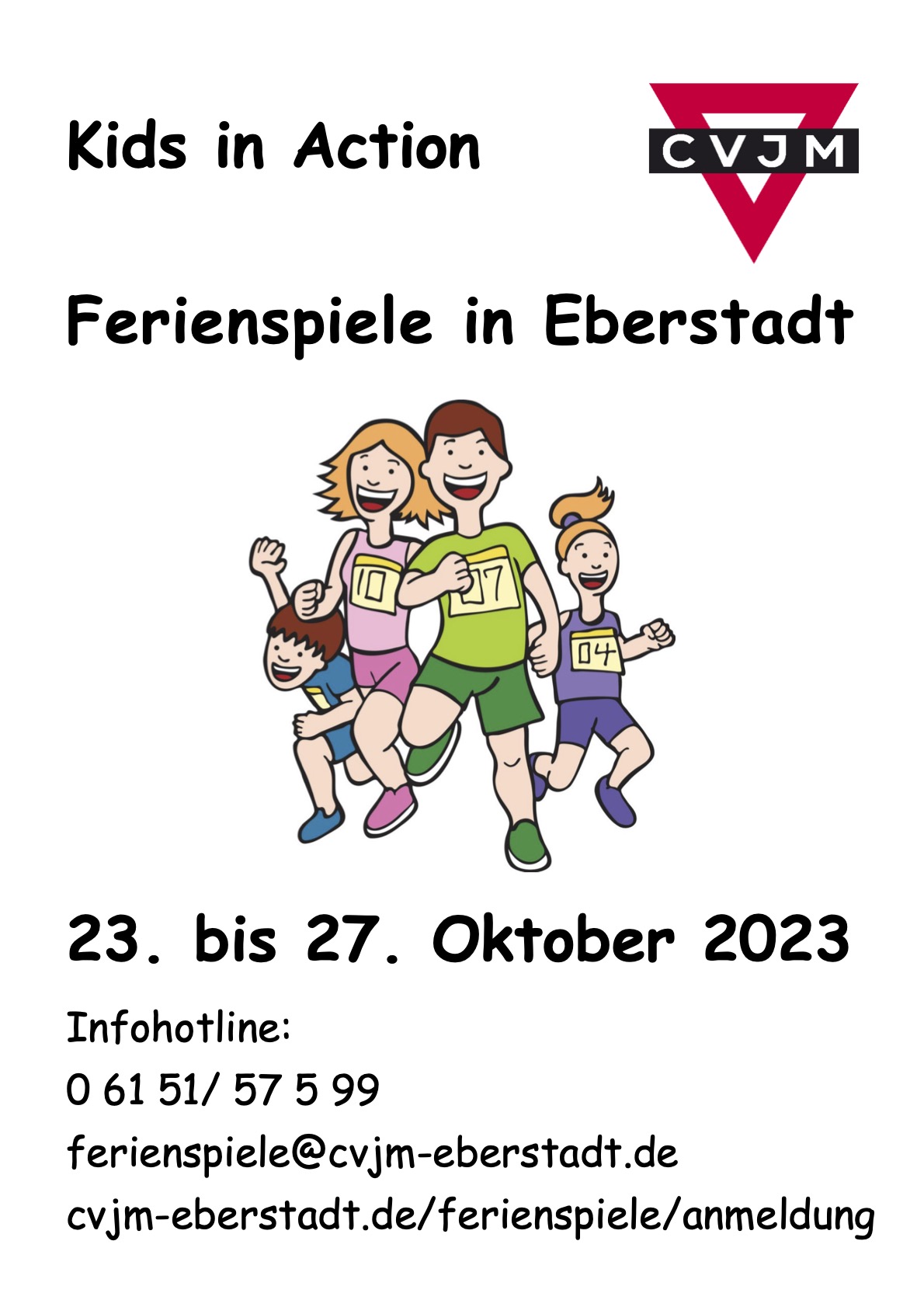Kids in Action Ferienspiele in Eberstadt 23. bis 27. Oktober 2023